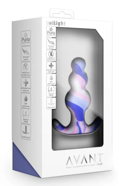 Analni čep sa obojenim razvodom Tvilight-7,6 cm.