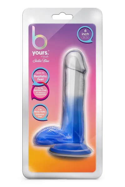 Plavi Dildo Stella Blue - 16,5 cm