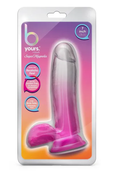 Ružičasti Dildo Sugar Magnolia - 17,1 cm