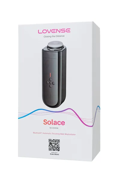 Masturbator nerealno lovense Solace, TPE, Crna, 29,4 cm