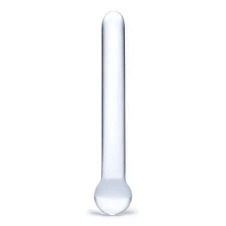 Stakleni štap sa loptom Straight Glass Dildo - 17,8 cm