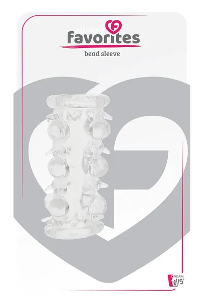 Prozirna glava penisa sa šiljcima i izbočinama Bead Sleeve