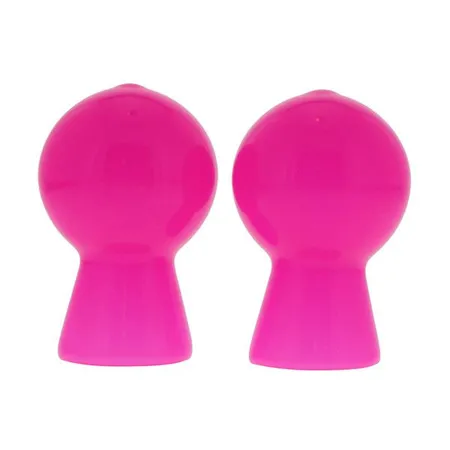 Ružičaste vakuumske pumpe za bradavice Nipple Sucker Pair in Shini Pink