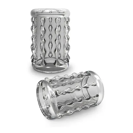 Čista mlaznica sa žlebovima Stai Hard Cock Sleeve 04 Clear