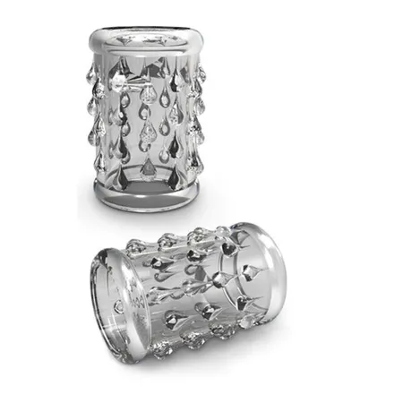 Čista mlaznica sa kapljicama Stai Hard Cock Sleeve 05 Clear