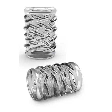 Prozirni dodatak sa volumetrijskim crticama Stai Hard Cock Sleeve 06 Clear