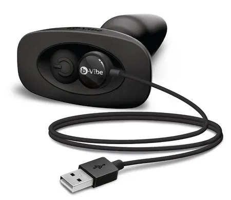 B-Vibe Analni premium čep sa crnim efektom rimminga