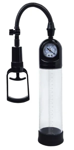 Crna vakuum pumpa a-Tois sa meračem i prozirnom sijalicom