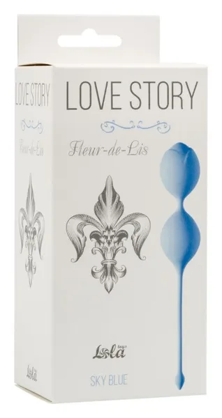 Vaginalne kuglice Love Stori Fleur-de-Lis Ski Blue 3006-04lola