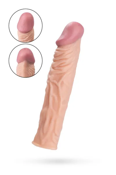 Dodatak za penis TOIFA a-Tois, Softskin, telesni, 19,5 cm