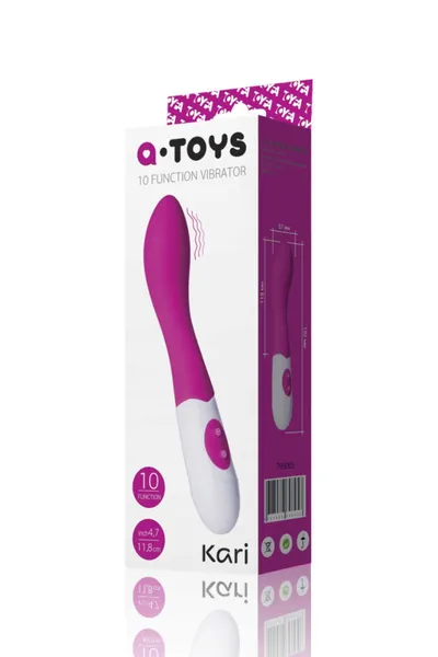 Svetlo ružičasti vibracioni stimulator G-tačke napravljen od mekog Kari silikona .