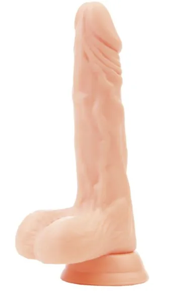 Dildo sa skrotumom a-Tois na usisnoj čaši - 17,5 cm.