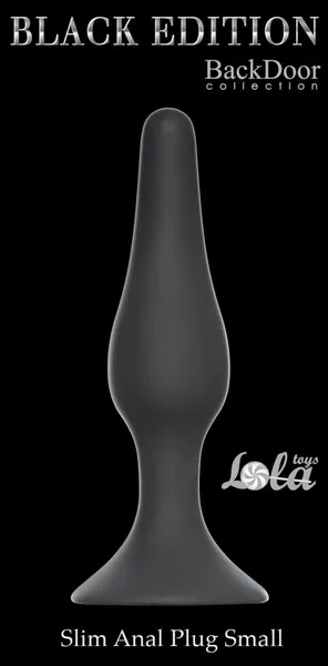 Analni čep Slim Anal Plug Small Black 4207-01Lola