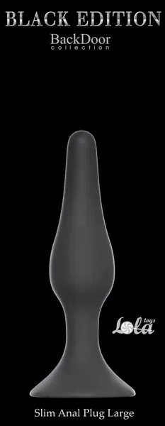 Analni čep Slim Anal Plug large Black 4205-01Lola