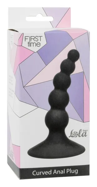 Analni čep Ribbed Plug Black 4108-03Lola