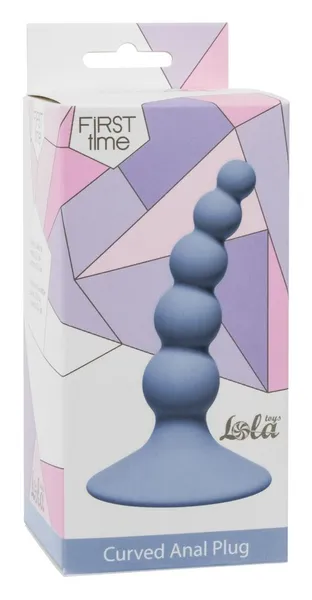 Analni čep Ribbed plug Blue 4108-02lola