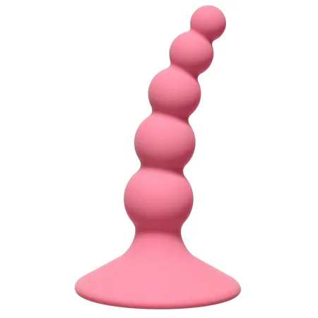 Ružičasti Analni čep Ribbed plug Pink-10,5 cm.