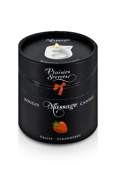 Massage Candle Stravberri 80ml sveća sa masažnim uljem 80ml