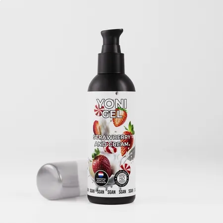 SGAN ioni gel oralno mazivo sa ukusom jagode sa kremom, 100 ml