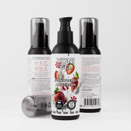 SGAN ioni gel oralno mazivo sa ukusom jagode sa kremom, 100 ml