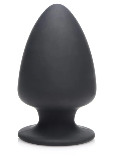 Crni mekani Analni čep Skueezable Small Anal plug - 9 cm.