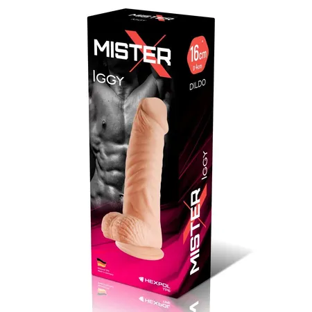 Telesni dildo sa skrotumom na usisnoj čaši Iggi