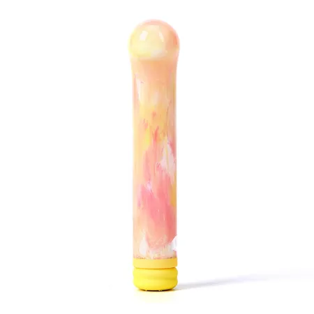 Beiourlover Magic Cane kompaktni vibrator od stakla, žuti