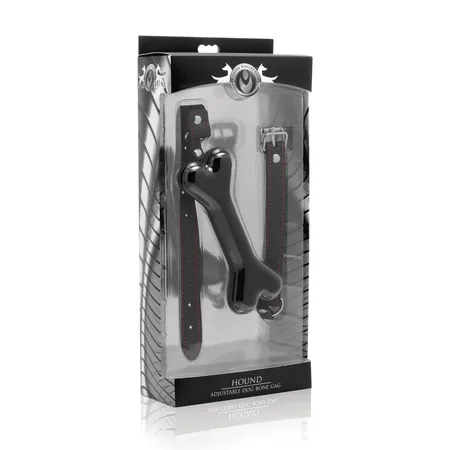 Hound Adjustable Dog Bone gag crni gag