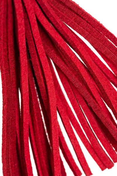 Pecado BDSM kopče za bradavice, viljuške, sa resicama od antilopa, metal, crveno