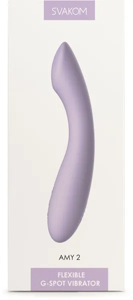 Ami 2 Lilac vibracioni stimulator sa ugrađenom baterijom, lila