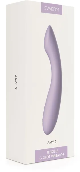 Ami 2 Lilac vibracioni stimulator sa ugrađenom baterijom, lila