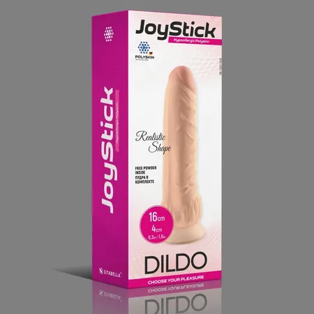 Telesni Dildo Joistick na usisnoj čaši - 16 cm.