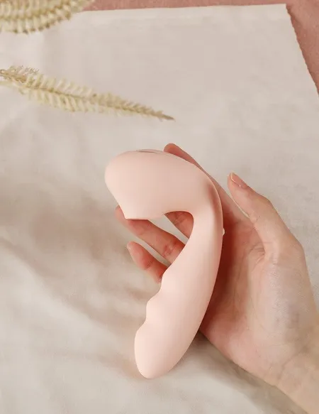 Beiourlover Tara vakuumski vibracioni stimulator sa kontrolom putem aplikacije, bledo roze