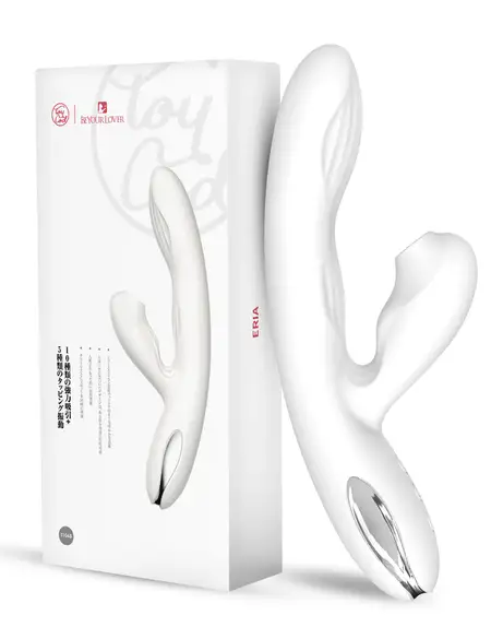 Beiourlover Eria Vibrator sa vakuumskom stimulacijom, tapping funkcijom i grejanjem