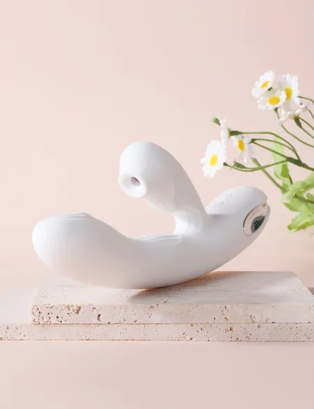 Beiourlover Eria Vibrator sa vakuumskom stimulacijom, tapping funkcijom i grejanjem