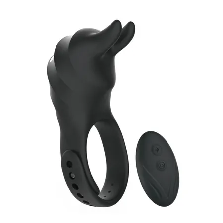 Beiourlover Usagi erekcioni prsten sa ušima i kontrolnim daljinskim upravljačem