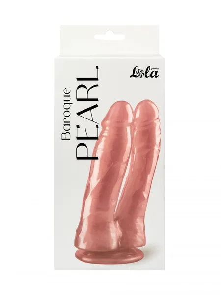 Dvostruki biserni dildo Barokue Pearl Pink 9900-02lola