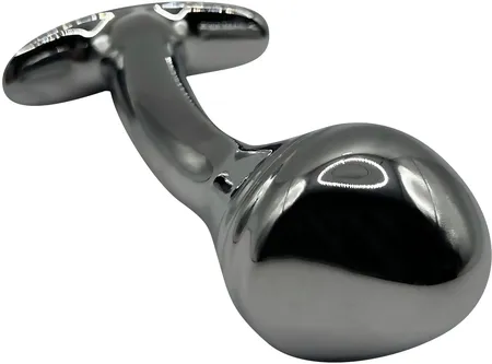 Zakrivljeni aluminijumski Analni čep za nošenje Medium