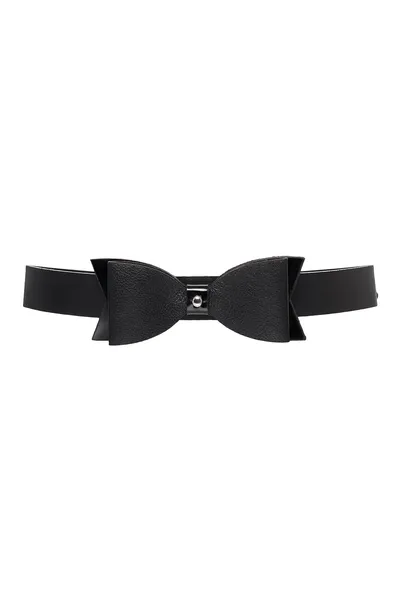 Pecado BDSM Choker, leptir, koža, crna