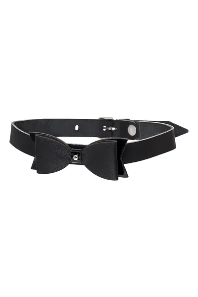 Pecado BDSM Choker, leptir, koža, crna
