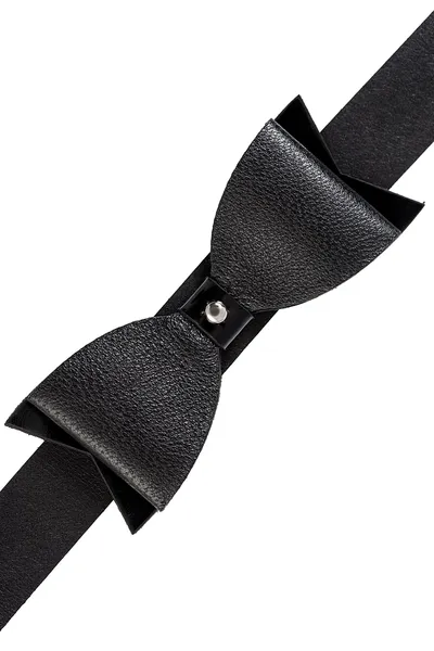 Pecado BDSM Choker, leptir, koža, crna
