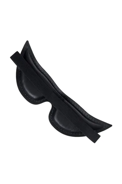 Pecado BDSM Maska, meka zatvorena oštra, prirodna koža, crna