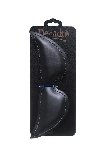 Pecado BDSM Maska, meka zatvorena oštra, prirodna koža, crna