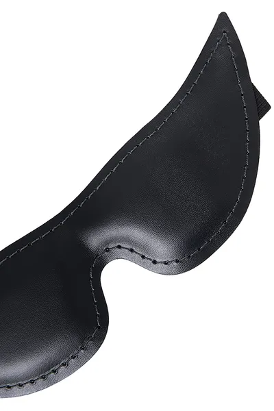 Pecado BDSM Maska, meka zatvorena oštra, prirodna koža, crna