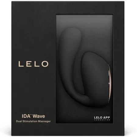 Lelo-Ida Wave Black-vibracioni masažer sa kontrolom preko aplikacije, 9.3 cm (Crna)
