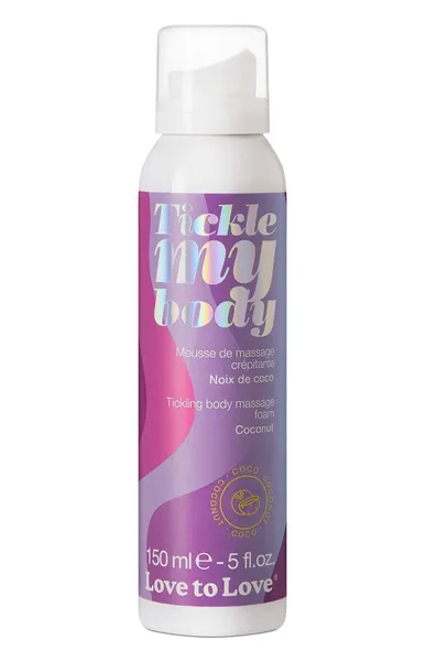 Массажная хрустящая пенка tickle my body coconut с ароматом кокоса .
