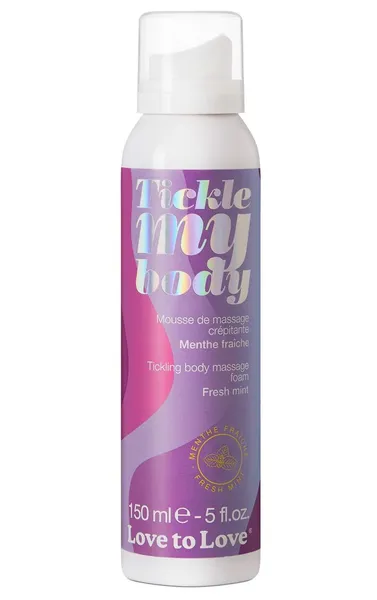 Массажная хрустящая пенка tickle my body fresh mint с ароматом мяты .