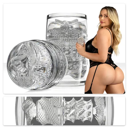 Transparentan dvostrani masturbator Fleshlight Quickshot Mia Malkova