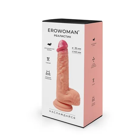 Dildo l 190 mm d 35 mm, art. ER-30130