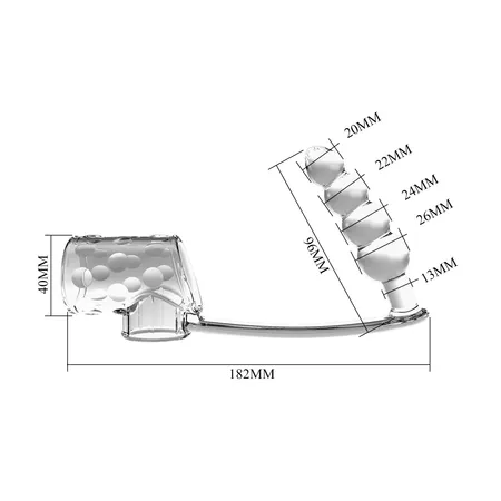 Dodatak sa analnim stimulatorom l 182k96mm D mlaznice 40mm D čaure 26k20mm art. BI-026277M